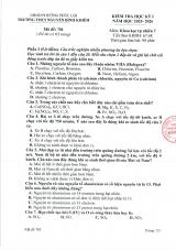 Đề thi Học kì 1 KHTN 7 năm 2025-2026 trường THCS Nguyễn Bỉnh Khiêm (Hà Nội)